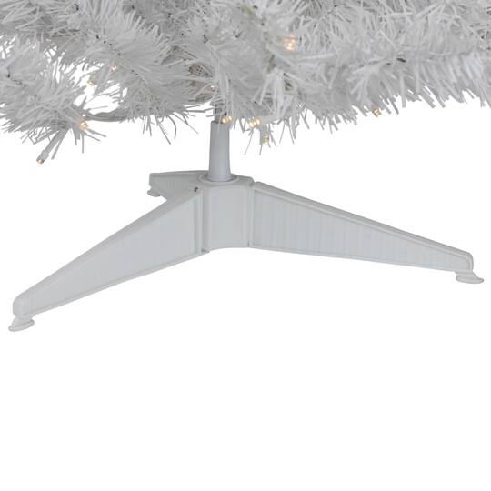 3ft. Pre-Lit White Pine Artificial Christmas Tree, Clear LED Lights